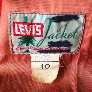 VINTAGE LEATHER LEVIS STRAUSS JACKET